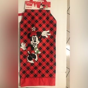 Disney Winter Mickey & Minnie Full Apron & Spatula/Whisk set